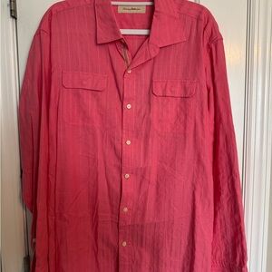 Pink Button-Up Shirt